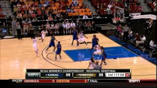 Lady Vol basketball vs. Kansas Highlights