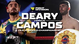Anthony Deary vs Carlos Campos - I.S.K.A World Title Muay Thai Full Fight