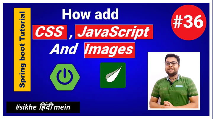 How to add CSS , Javascript and Image in Spring Boot Project Thymeleaf | Spring Boot Tutorial