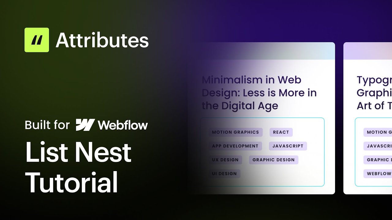 Nest more than 5 items in a CMS list in Webflow using Attributes v2 ...