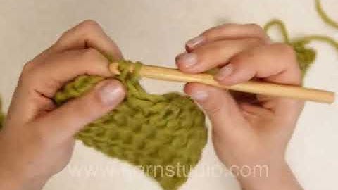 How to crochet in both or in a single loop