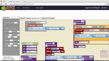 Computer Science Concept- collision and detection in StarLogo Nova