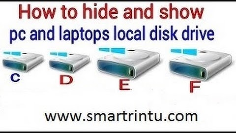 How to Hide and Show Hard Disk Drives in My Computer laptop