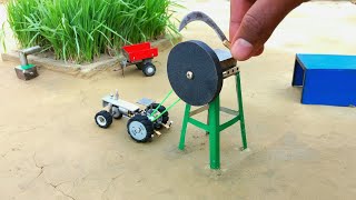 diy circular Sander tractor machine science project || @KeepVilla