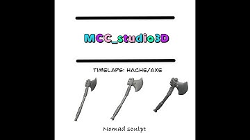 Nomad Sculpt - Création hache/axe -Timelapse
