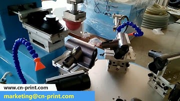 RPM106 PLC one color pad printer with conveyor