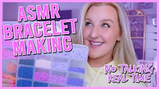 ASMR Beaded Bracelet Making (let