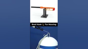 Boat Hook 🪝For Mooring #cad #solidworks #engineering #mechanical #mechanism #3d #boat