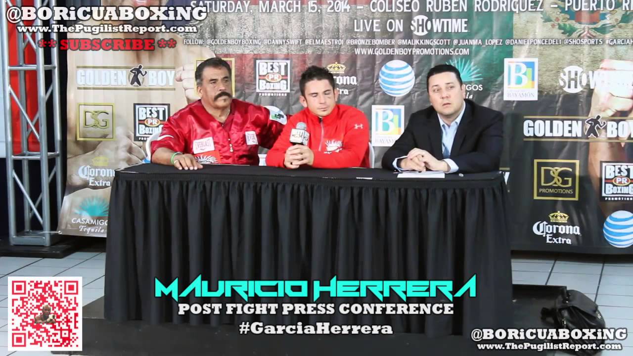Danny Garcia VS. MAURICIO HERRERA Post Fight Press Conference! (HERRERA Only)