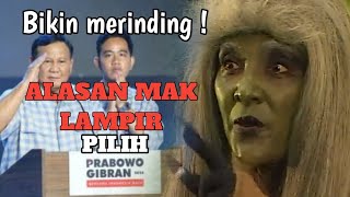 Merinding❗ini alasan mak lampir pilih prabowo || pil pres parodi || mak lampir lucu