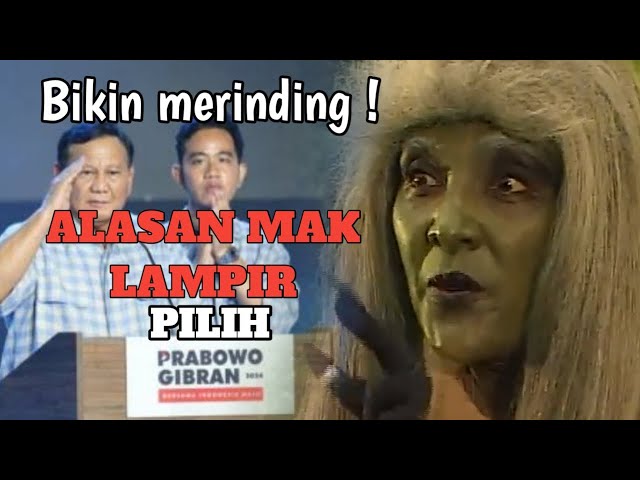 Merinding❗ini alasan mak lampir pilih prabowo || pil pres parodi || mak lampir lucu class=