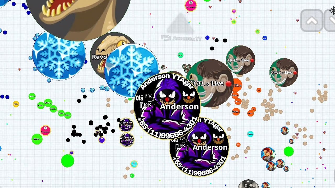 (AGAR.IO MOBILE)BOTS 🤣DESTRUCCIÓN TEAMS