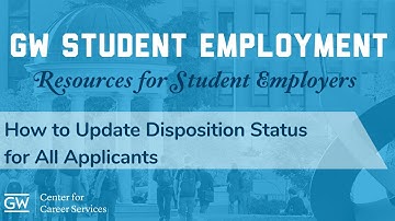 How to Disposition Applicants