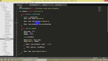 Codeigniter 3 Tutorial 5 - Simple Form Validation