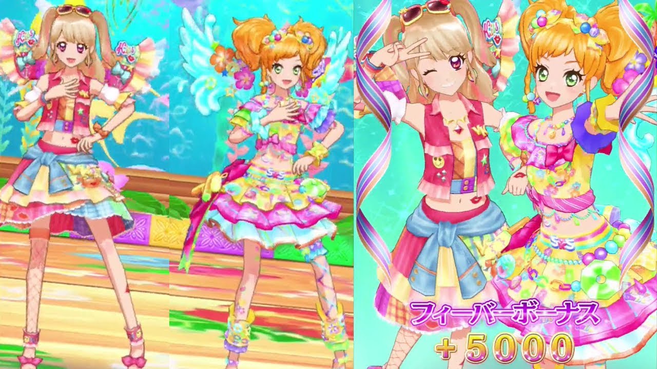 DCDアイカツフレンズ！かがやきのジュエル3弾 みくる ＆ ゆずで「8月の