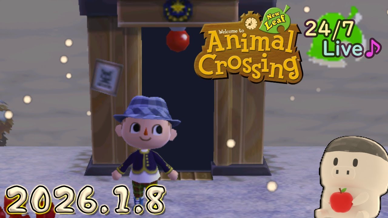 [118]とびだせどうぶつの森  24時間作業用 BGM 稀にゲームプレイ要素有  - ACNL 24/7 Hour Live  2026.1.8 