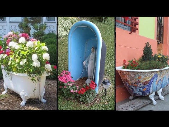 Bathtub planter | raised bed garden | garden ideas