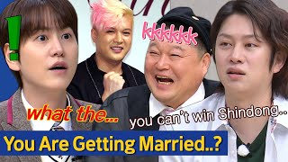 [Knowing Bros] Why is Kyuhyun Angry at the News of Shindong's Marriage?😮😣