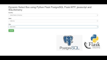 Python Flask PostgreSQL Dynamic Select Box with Flask-WTF, javascript and SQLAlchemy