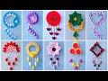 10 unique flower wall hanging  quick paper craft for home decoration  easy wall mate diy wall decor