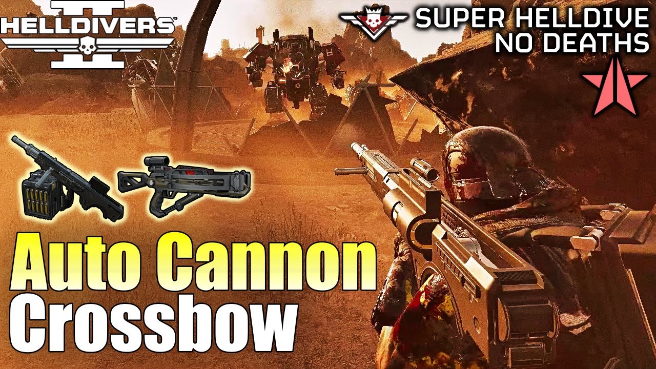 Helldivers 2 - Super Helldive on Automaton with Autocannon & Crossbow ...