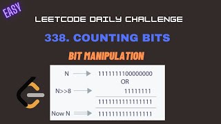 Leetcode 338. Counting Bits || Bit Manipulation || Easy || Leetcode Daily Challenge