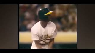 Willie McGee's 1st Oakland A's At Bat (8-31-90)