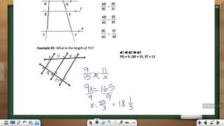 7 5 proportions in triangles guided notes video 2