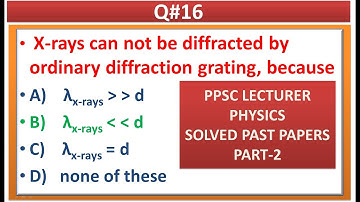 #PPSC LECTURER PHYSICS #SOLVED PAST PAPER 2011 #PART-2