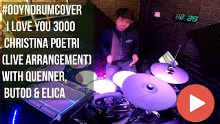 I Love You 3000 - christina poetri (live arrangement) #odyndrumcover