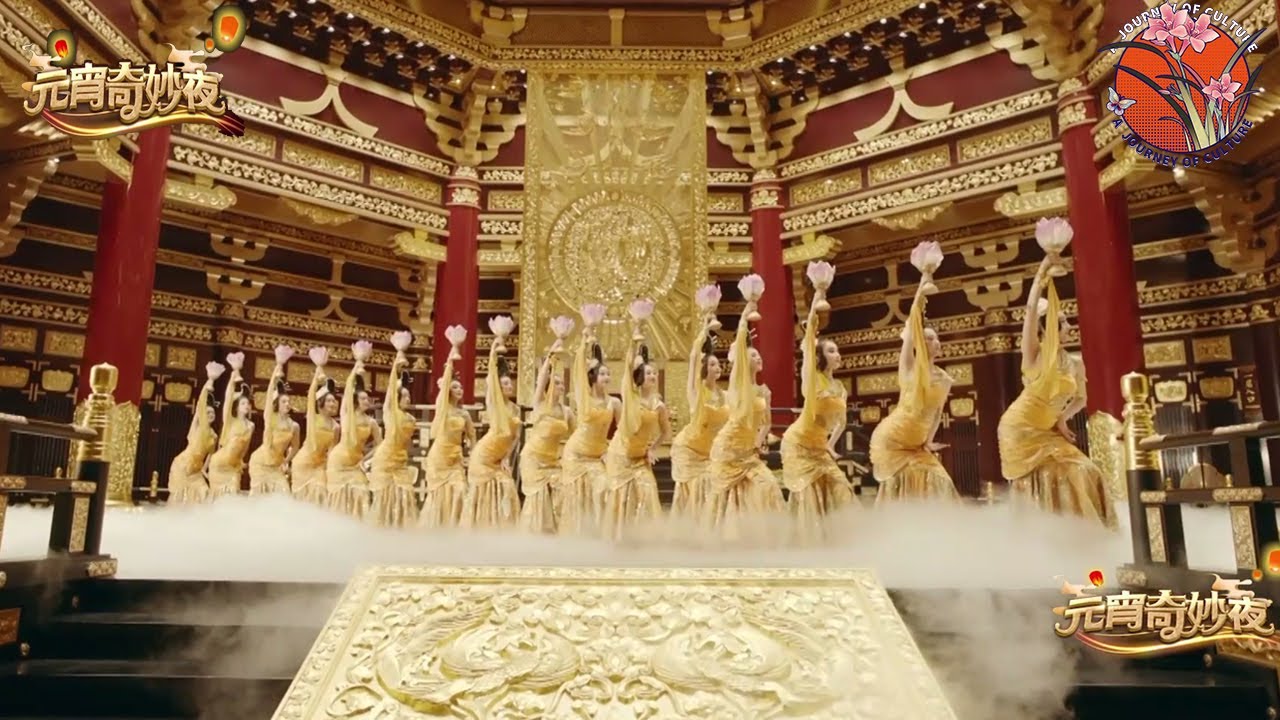 【唐宫夜宴】姊妹篇之《芙蓉池》婀娜多姿，扇舞惊艳！唤醒你内心的大唐盛世