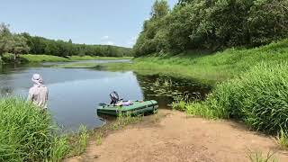 Сплав по реке Угра на лодке с мотором (часть 2).