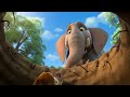 “A giant heart helping a gentle soul 🐘🦌”
