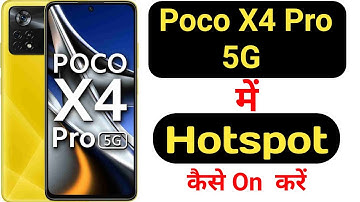 How to enable hotspot on Poco X4 Pro 5G || Poco X4 Pro 5G me hotspot kaise enable kare ||