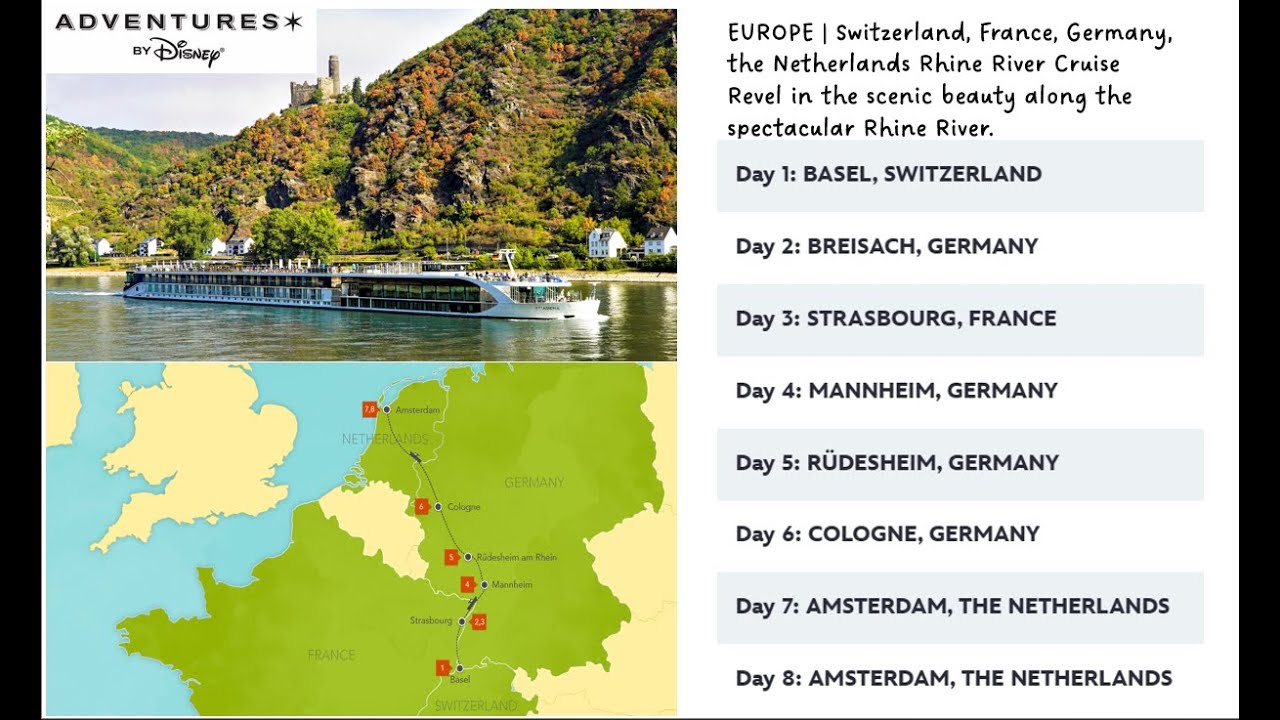 8 Days of Magic with Adventures by Disney on a Rhine River Cruise with Amawaterways.