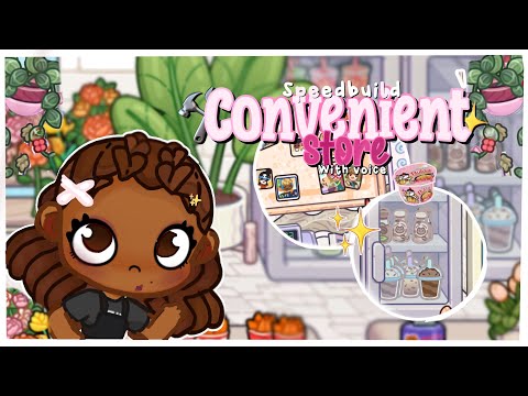 Convenience￼ store speedbuild! ||WITH VOICE||🍟🏪✨ #avatarworld #speedbuild