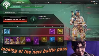 SHOWCASING THE NEW BATTLE PASS IN APEX LEGENDS