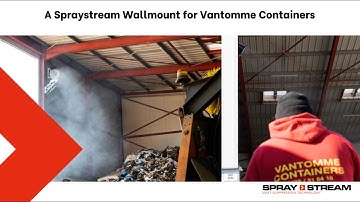 A Spraystream S2.2 Wallmount for Vantomme Containers