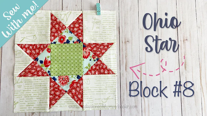 Sew With Me / The Ohio Star Quilt Block / Block 8