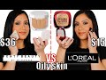 FENTY SOFT MATTE POWDER VS L'OREAL INFALLIBLE FOUNDATION POWDER + ALL DAY WEAR TEST | MagdalineJanet