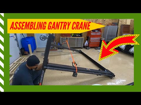 Harbor Freight Gantry Crane assembly - PITTSBURGH AUTOMOTIVE 1 Ton Capacity Gantry Crane (2020)
