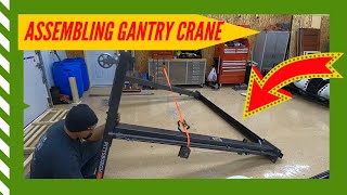 Harbor Freight Gantry Crane assembly  PITTSBURGH AUTOMOTIVE 1 Ton Capacity Gantry Crane (2020)