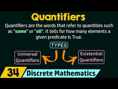 वीडियो: असतत गणित में क्वांटिफायर क्या है?