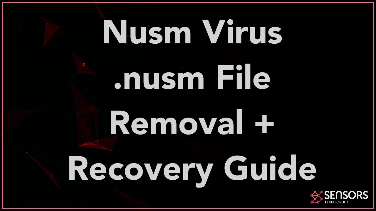 Nusm Virus [.nusm File] Removal \u0026 Restore Guide FREE