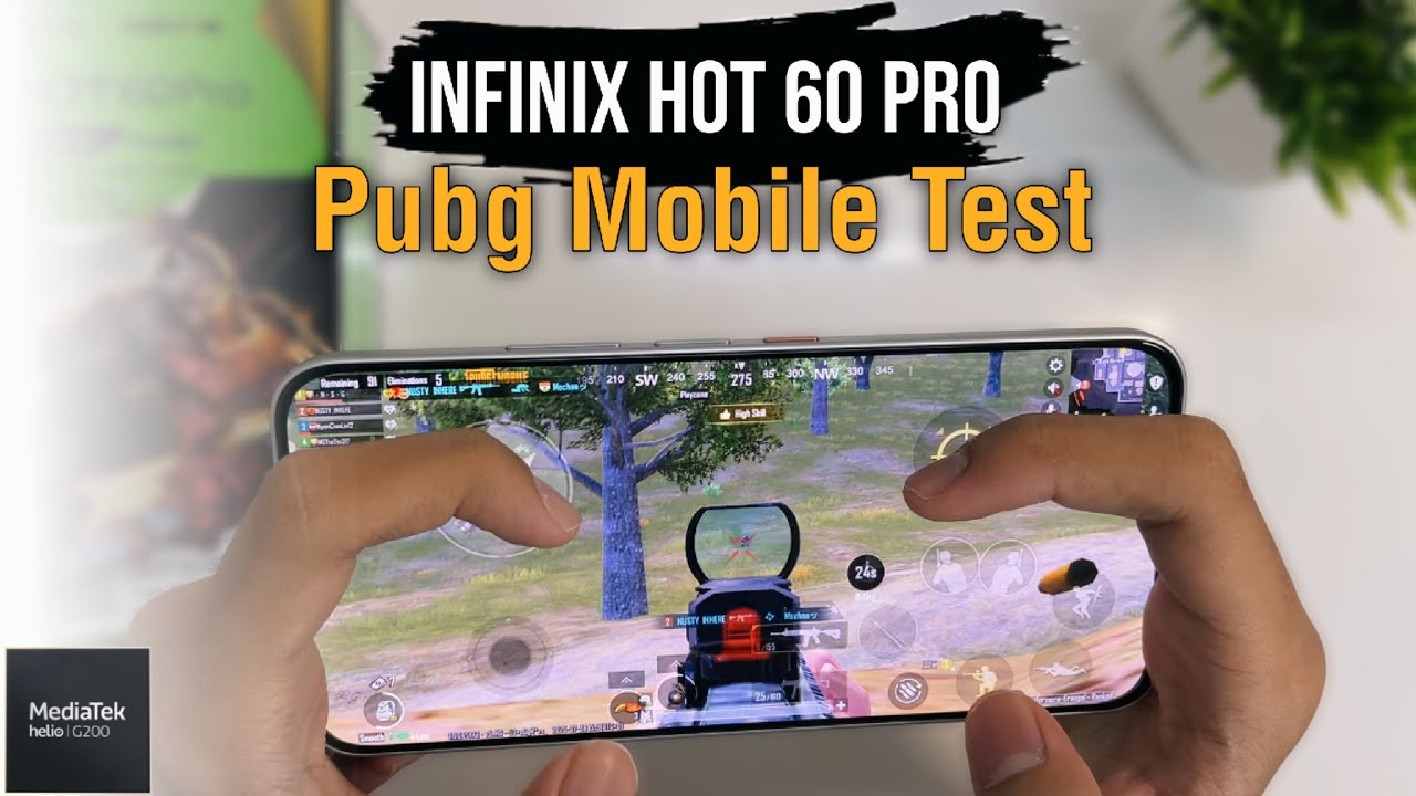 Infinix Hot 60 Pro Mediatek Helio G200 Pubg Mobile Gaming Test