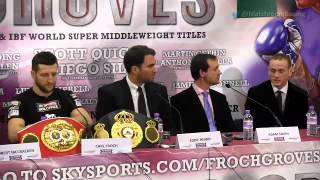 Heated Froch v Groves final press conference