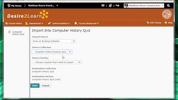 D2L for Instructors - Importing Quiz Questions from a Previous Quiz
