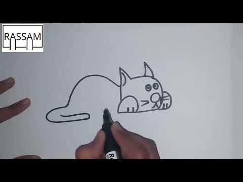 word cat into cat drawing – تعلم كيفية تحويل كلمة قطة إلى رسم قطة ،