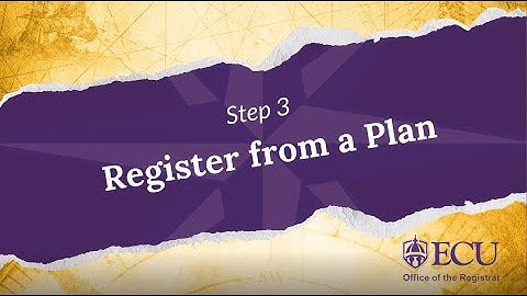 Adding and Dropping Classes using the NEW Registration & Planning