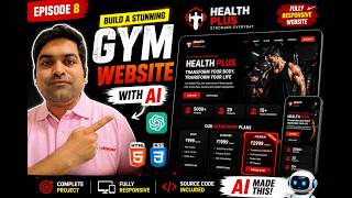 Build a Stunning Gym Website Using AI 🤯 | HTML & CSS Full Project | Episode 8
